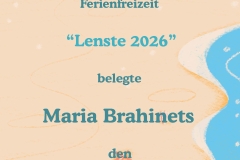 Lenste 2026 - Urkunden